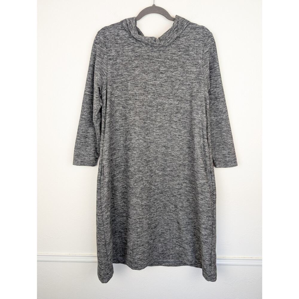 Conrado Dress City to Beach Deadstock Fabric Heathered Gray Knit Fall Size M